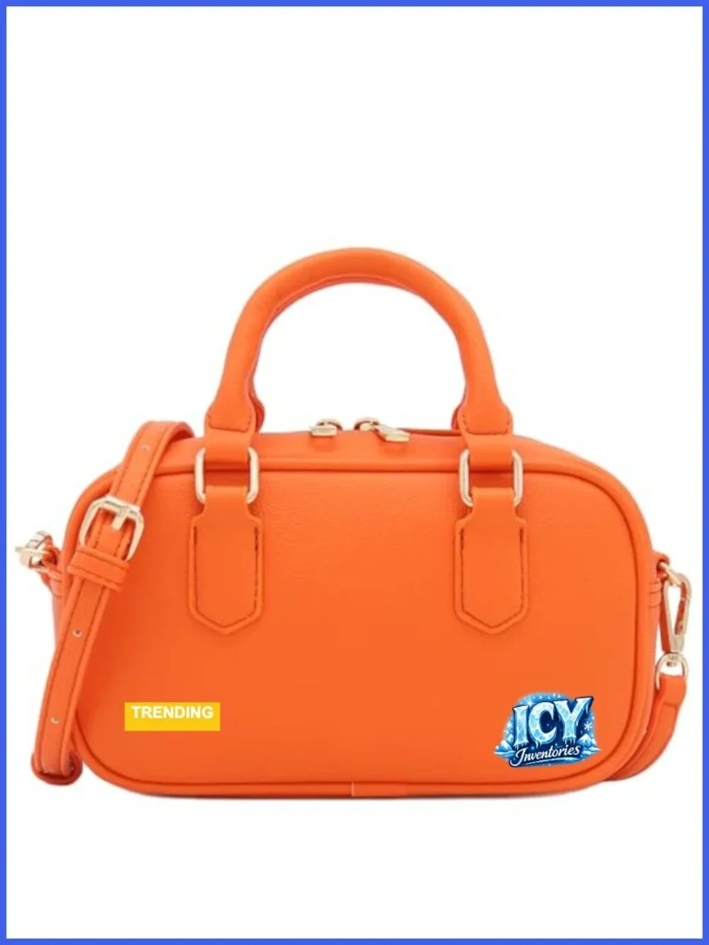 Mini PU Leather Satchel Purse Top Handle Crossbody Bag with Adjustable Strap